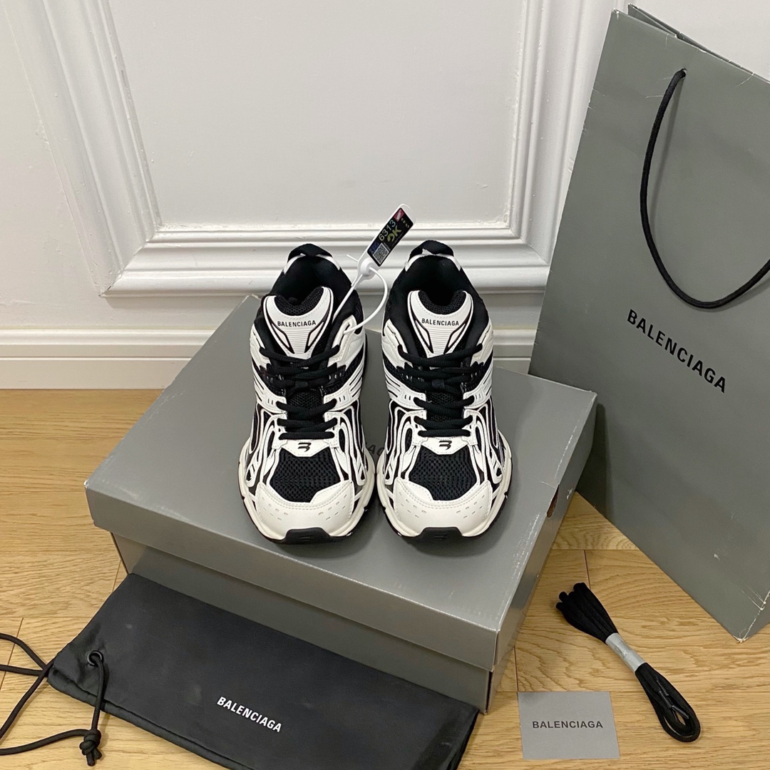 BALENCIAGA blanco y negro · Balenciaga 2022ss nuevo X-ander 6.0 zapatos retro de primavera zapatillas zapatillas papá v…