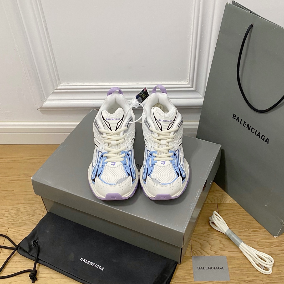 Blanco y morado BALENCIAGA · Balenciaga 2022ss Nuevo X-ander 6.0 Zapatos retro de primavera Zapatos deportivos Zapatos …