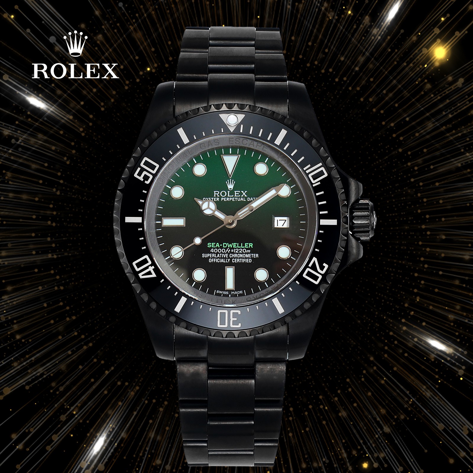 Rolex Montre Noir Bleu Rouge