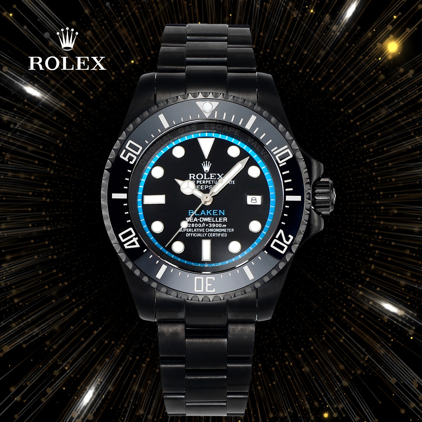 Rolex Montre Noir Bleu Rouge