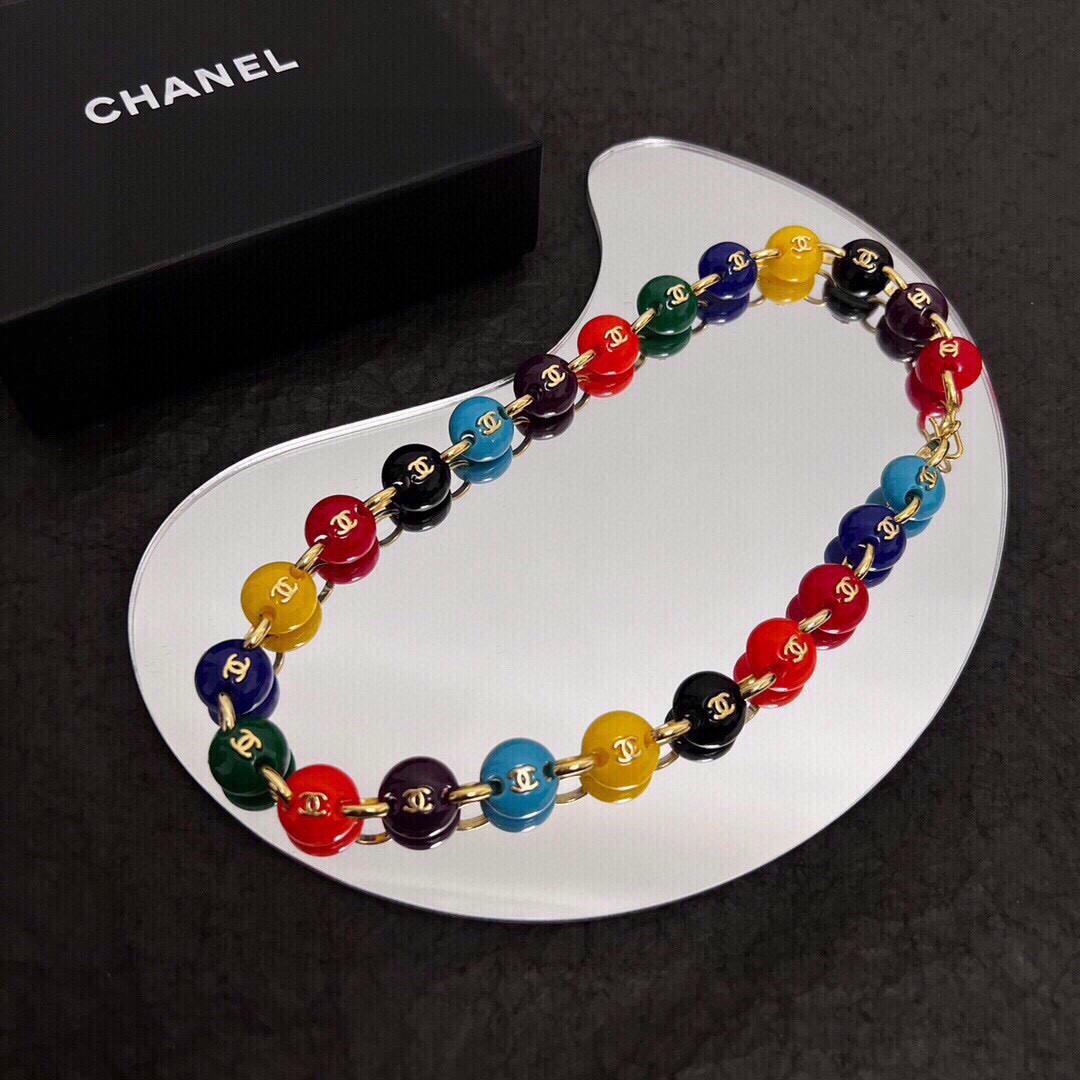 新款Chanel香奈儿中古双C项链小
