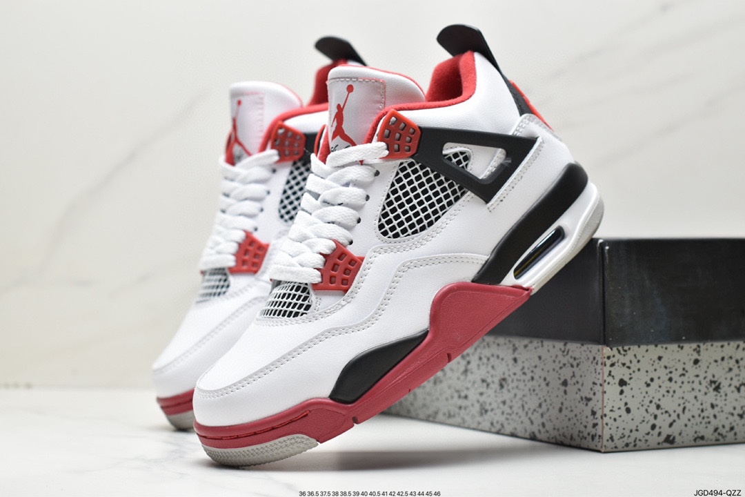 180 Nike Air Jordan 4 Retro OG"Fire Red"迈克尔·乔丹AJ4代中帮308497-060