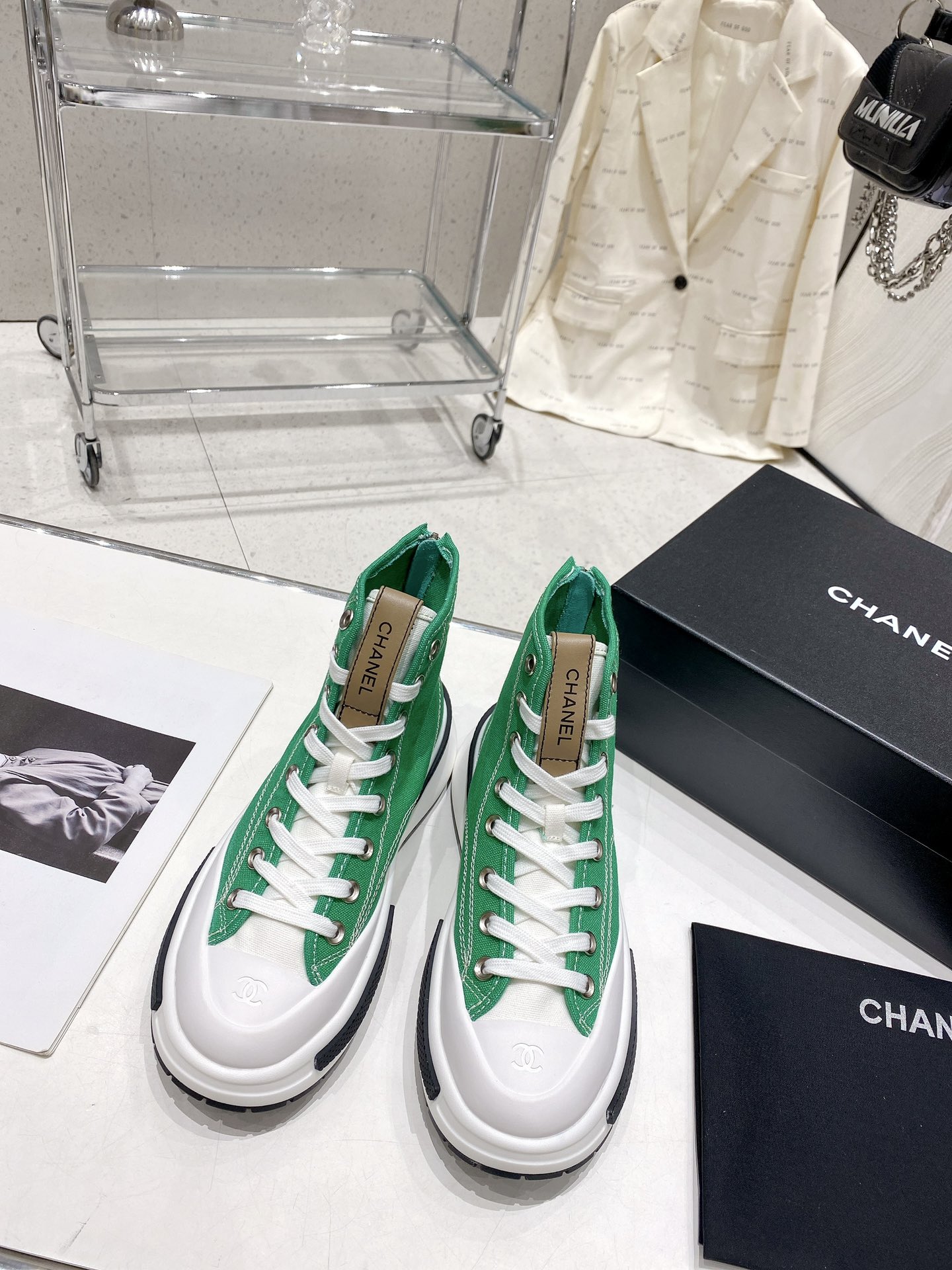 Chanel Chanel Chanel últimos zapatos de galleta de fondo grueso son actualmente los zapatos de galle