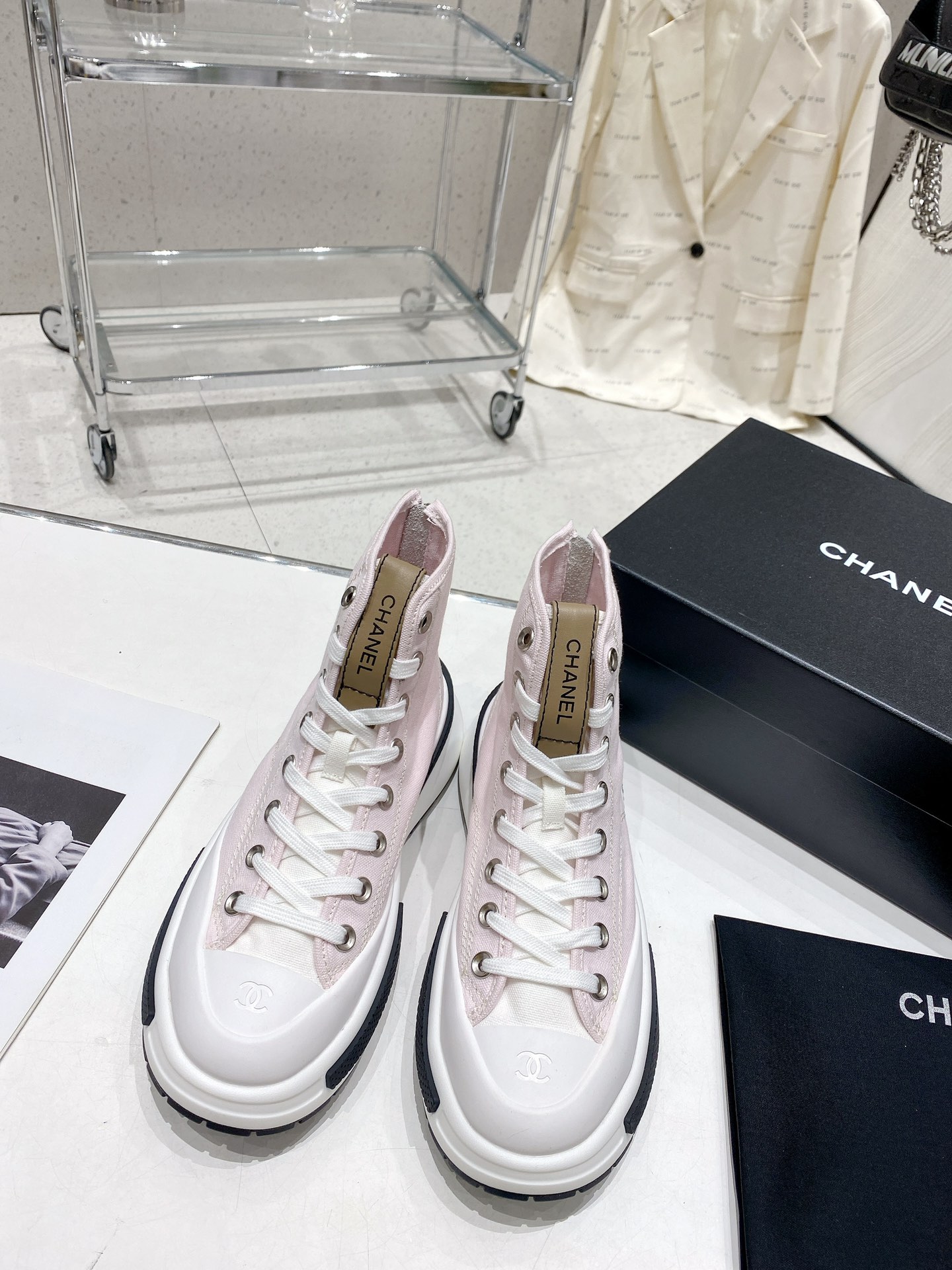 Chanel Chanel Chanel últimos zapatos de galleta de fondo grueso son actualmente los zapatos de galle