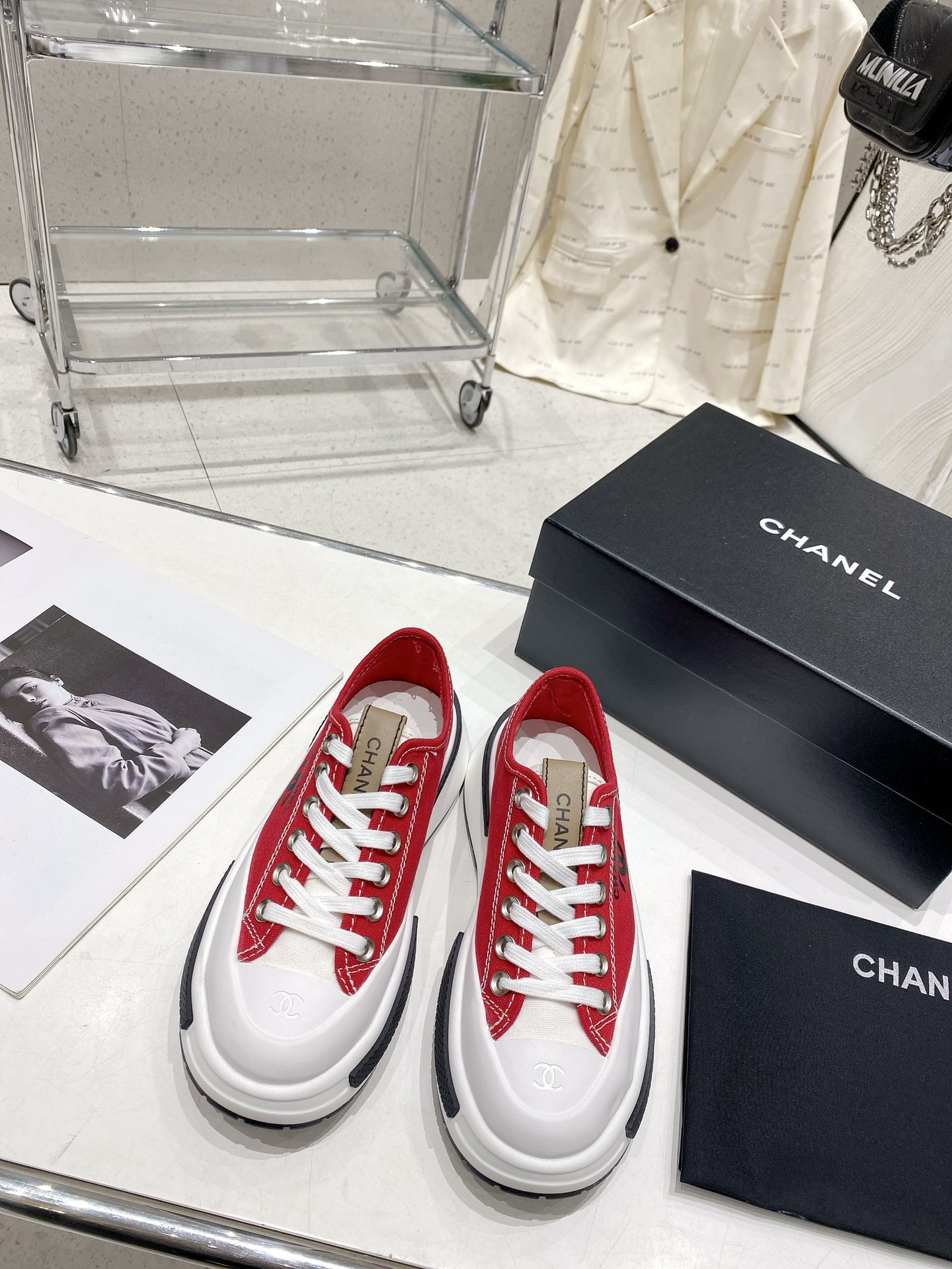 Chanel Chanel Chanel últimos zapatos de galleta de fondo grueso son actualmente los zapatos de galle