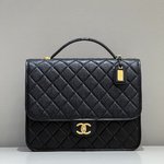 Chanel Bags Backpack Black Cowhide Patent Leather Vintage