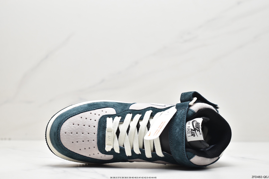 Air Force 1 MID gray blue green suede DE6933-865