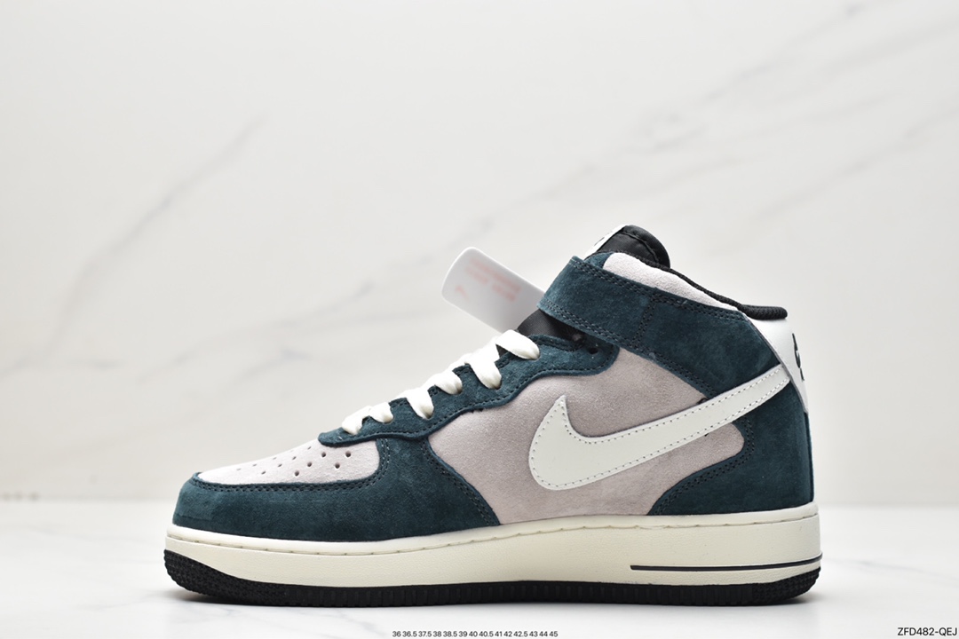 Air Force 1 MID gray blue green suede DE6933-865