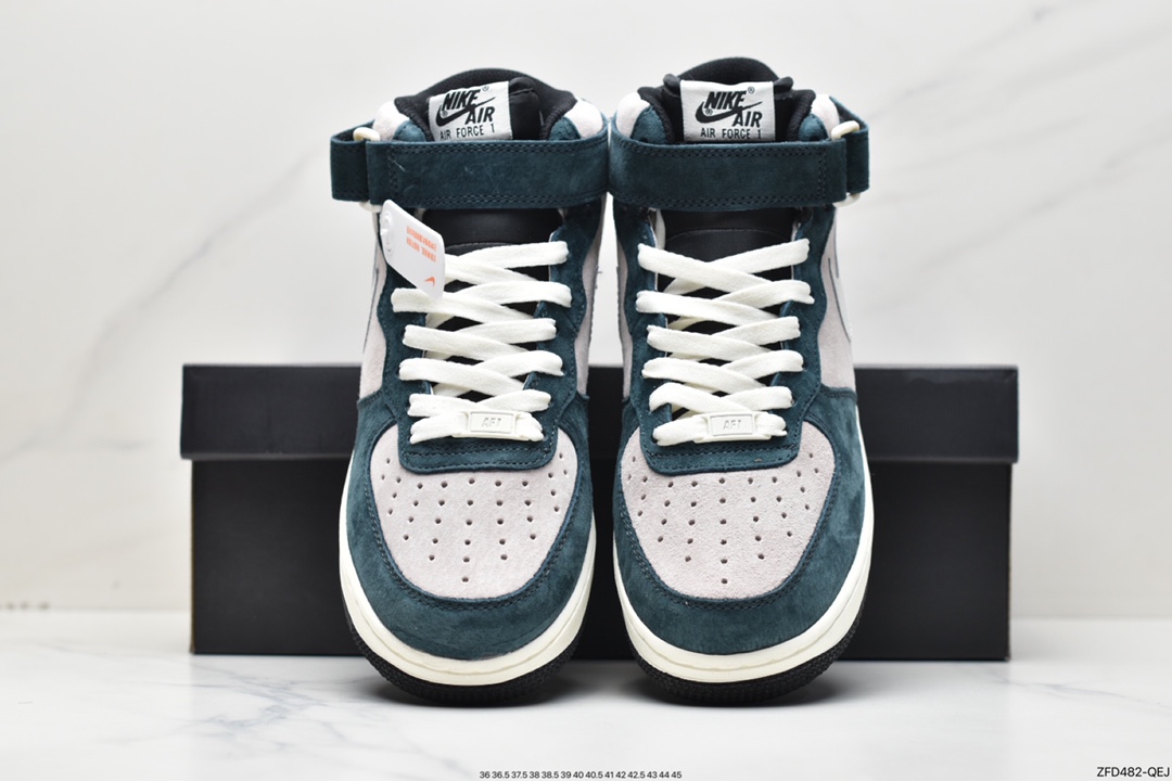 Air Force 1 MID gray blue green suede DE6933-865