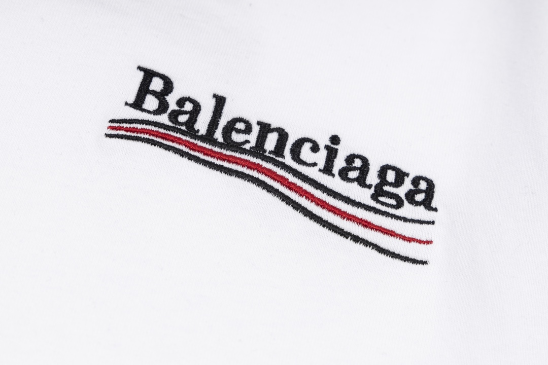 160 BALENCIGA/巴黎#经典款.可乐刺绣短袖T恤 BL223028