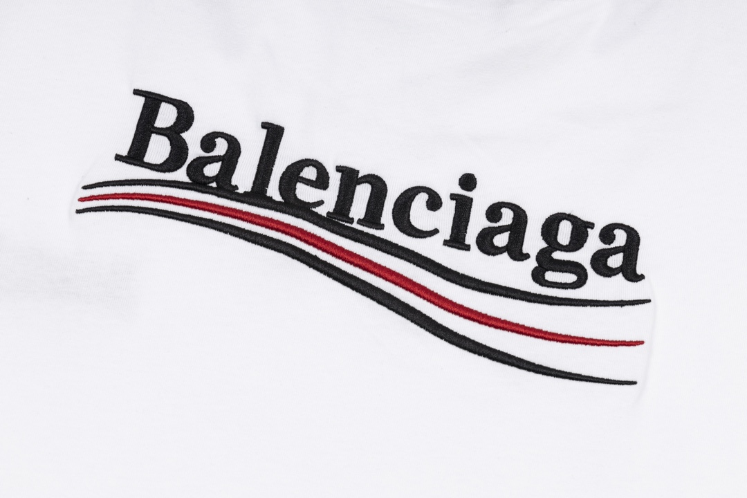 160 BALENCIGA/巴黎#经典款.可乐刺绣短袖T恤 BL223028