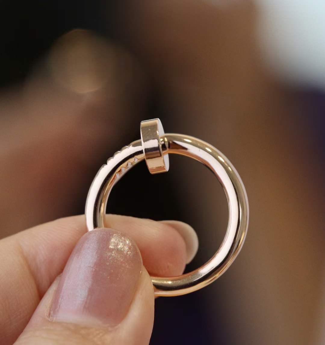 Cartier Cartier 款钉子戒指，头尾无钻戒指