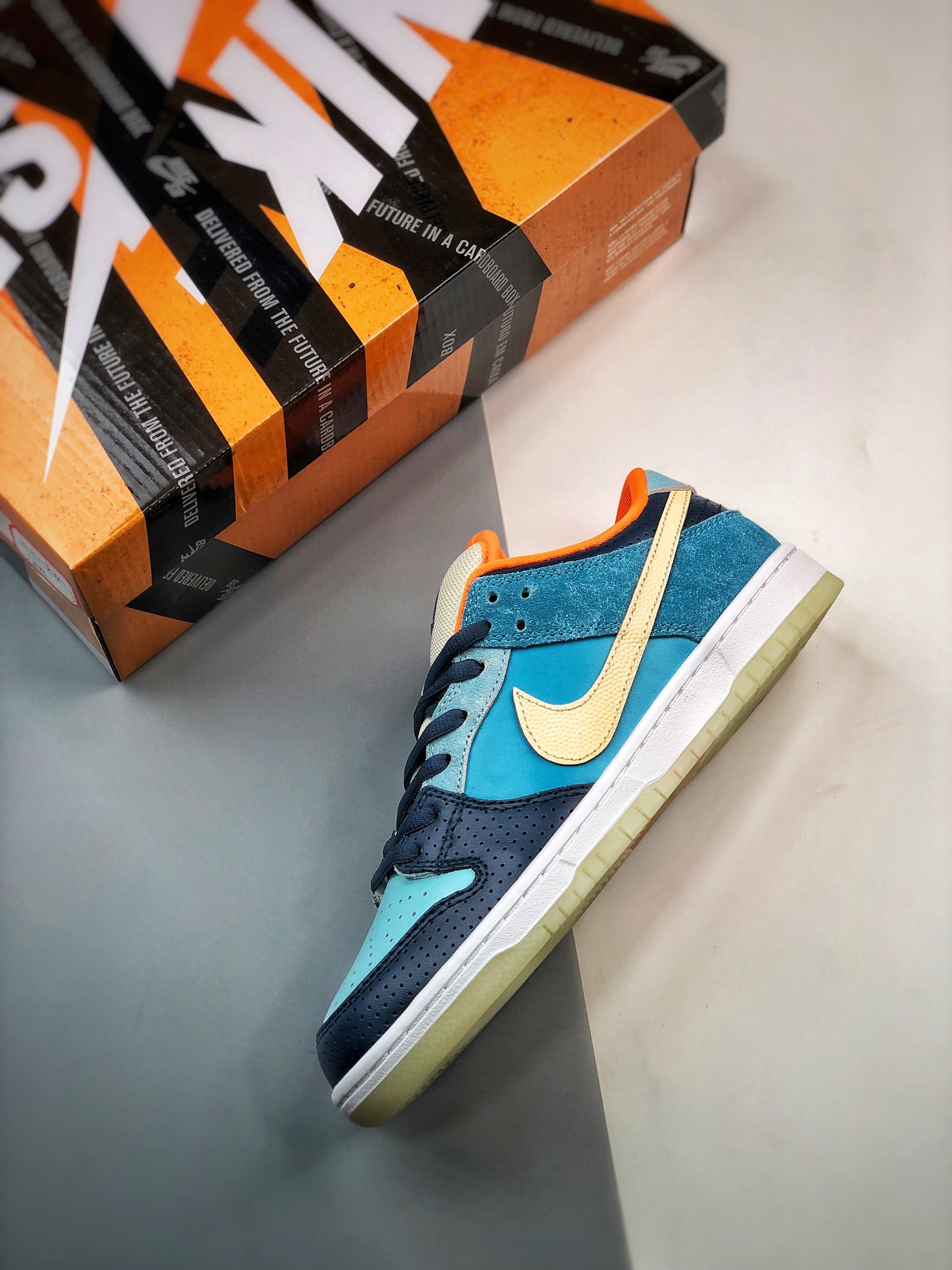 280 Nike Dunk SB Low MIA Skate Shop 蓝橙 504750-474