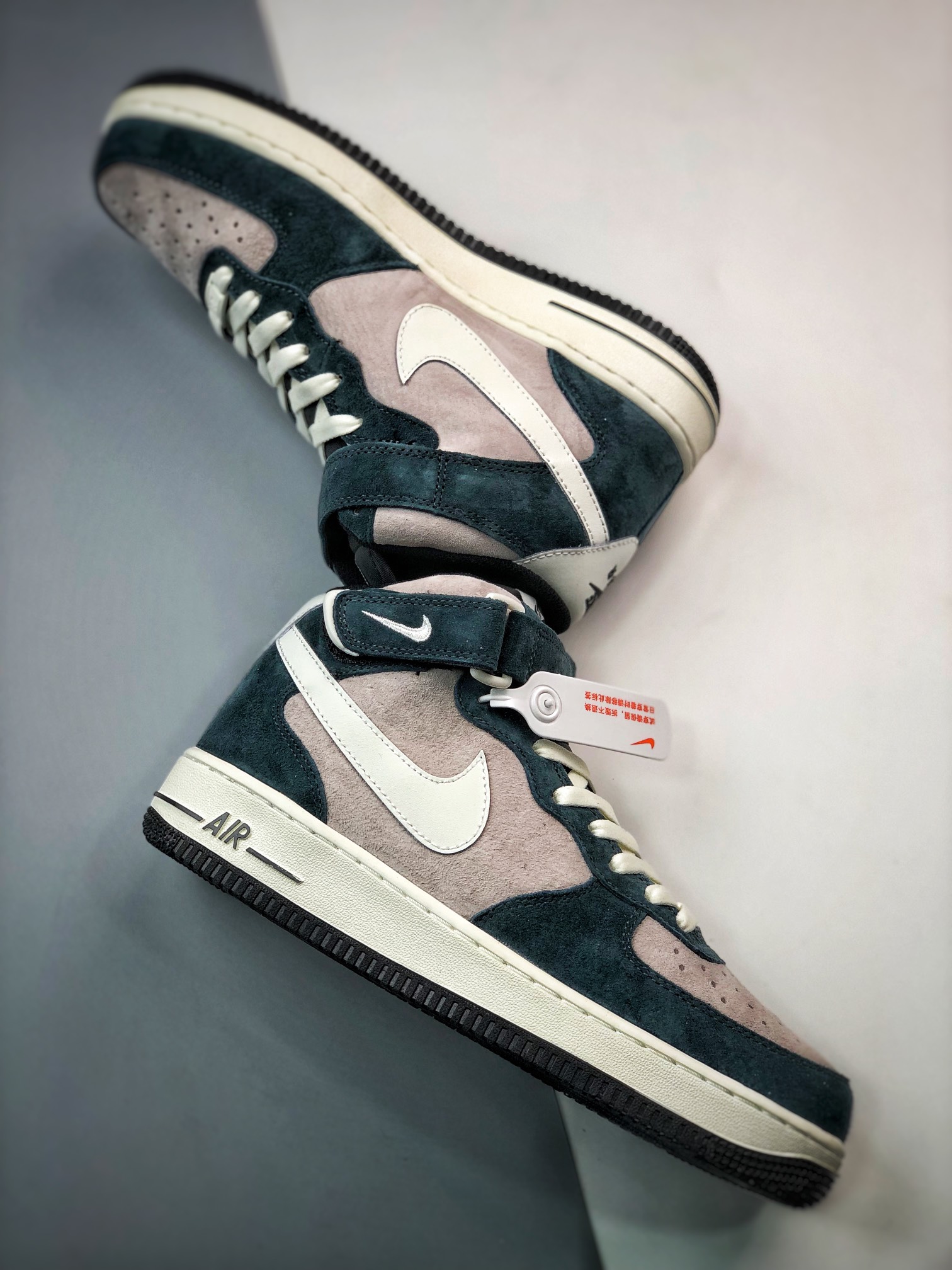 280 Air Force 1 '07 Mid 灰绿麂皮DE6933-865