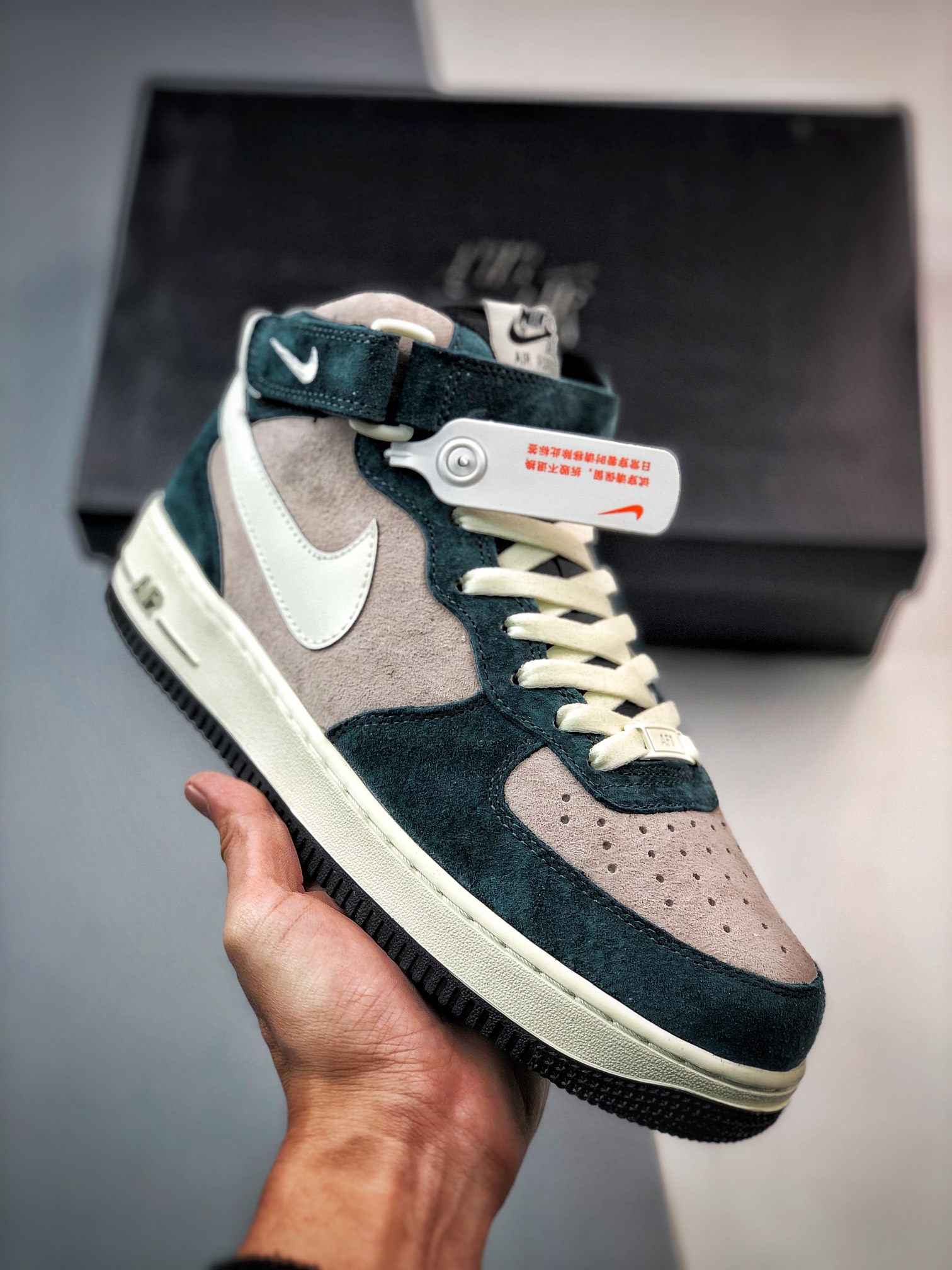 280 Air Force 1 '07 Mid 灰绿麂皮DE6933-865