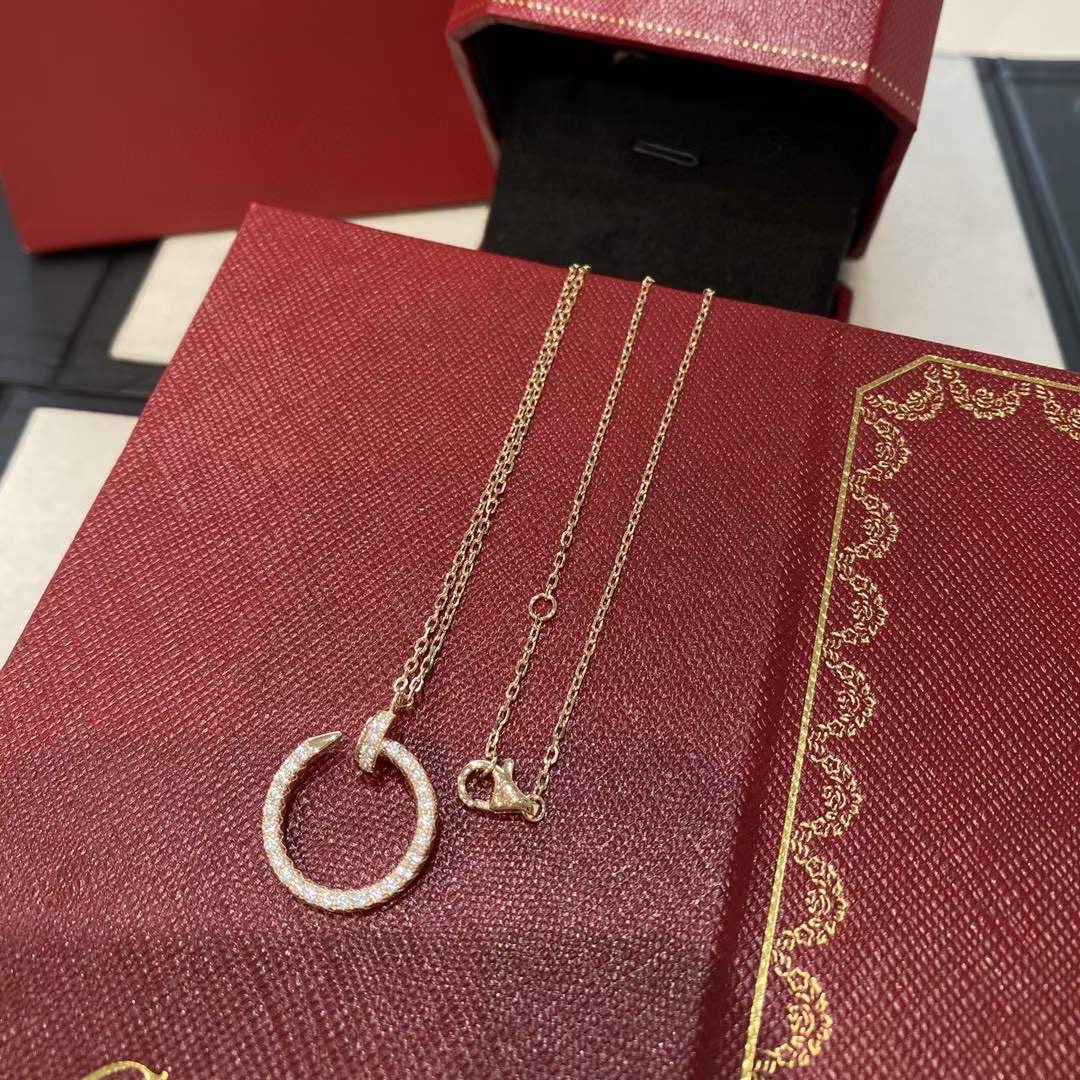 Cartier Cartier 经款典满钻钉项子链