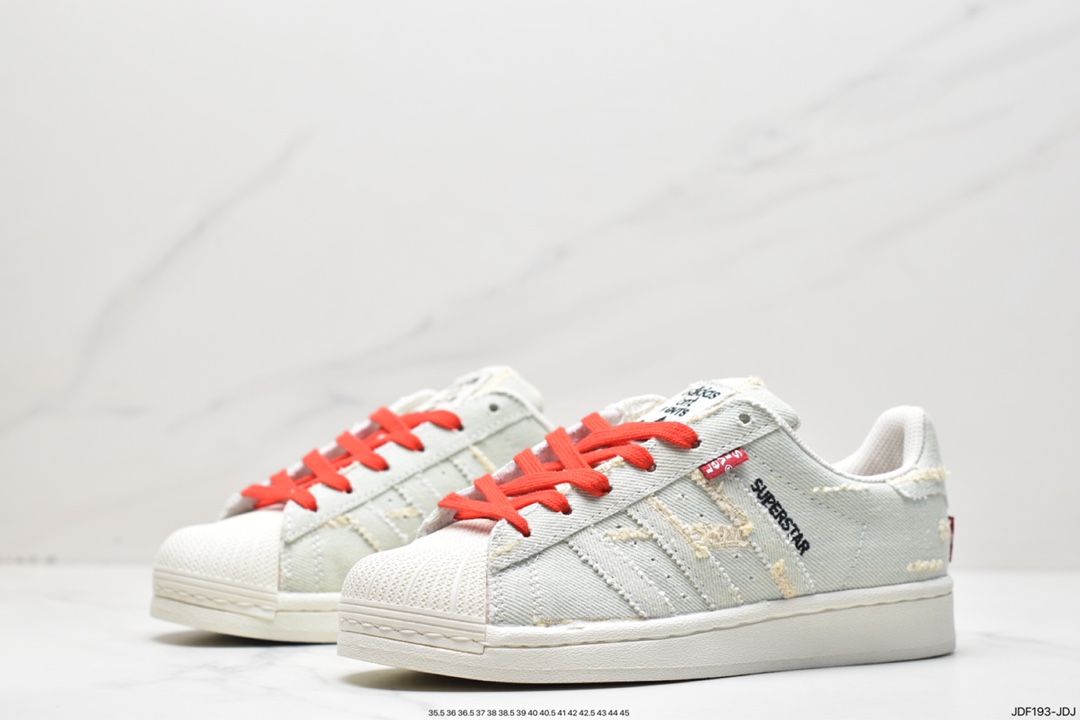 Adidas clover Originals Superstar ”Sail/Green/Lace” shell head GE4988