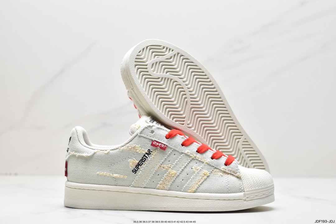 Adidas clover Originals Superstar ”Sail/Green/Lace” shell head GE4988