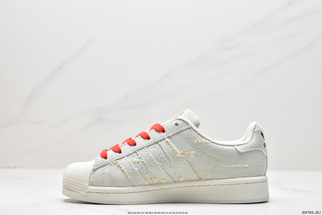 Adidas clover Originals Superstar ”Sail/Green/Lace” shell head GE4988