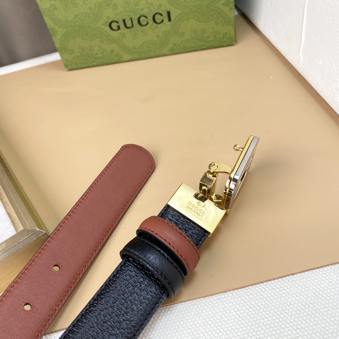 GUCC！宽度3.0CM原厂做工双面