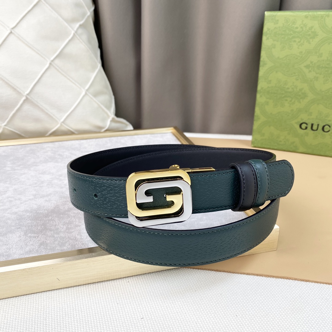 GUCC！宽度3.0CM原厂做工双面