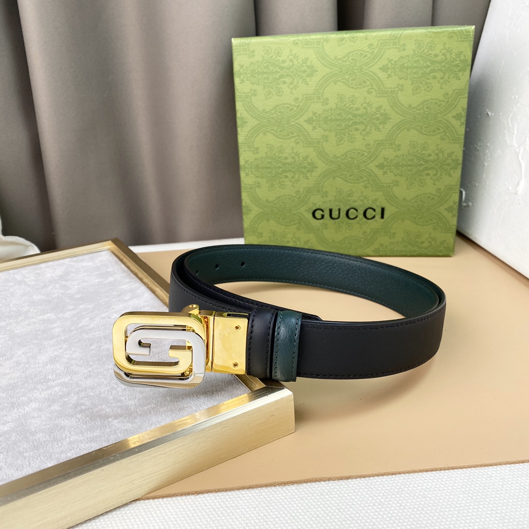 GUCC！宽度3.0CM原厂做工双面