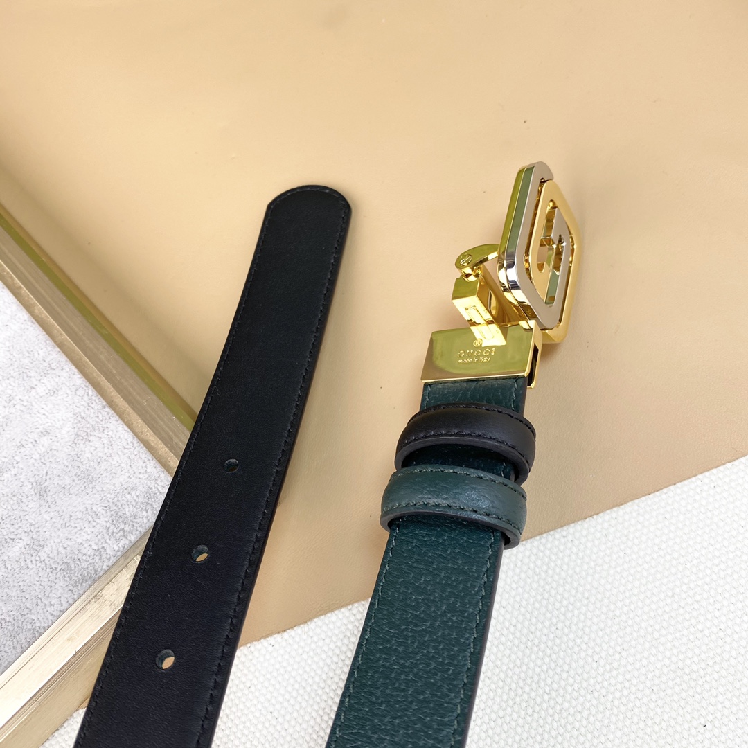 GUCC！宽度3.0CM原厂做工双面