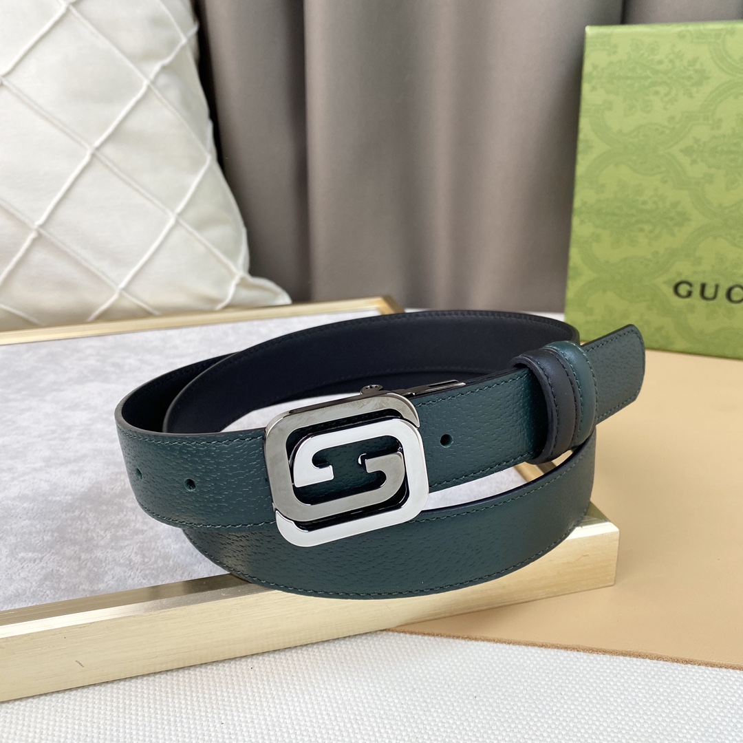 GUCC！宽度3.0CM原厂做工双面