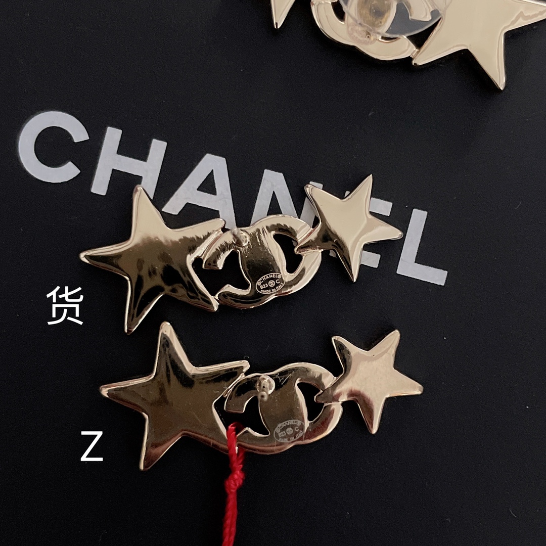 Chanel 高品质 细节如图 香大小星星双c耳钉最新款全网首发现huo 先到先得 23年早春度假系列 哇哇