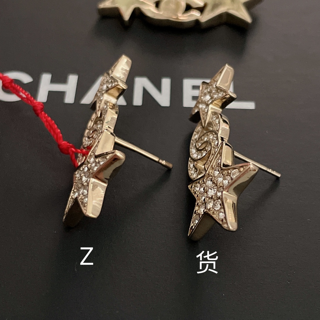 Chanel 高品质 细节如图 香大小星星双c耳钉最新款全网首发现huo 先到先得 23年早春度假系列 哇哇