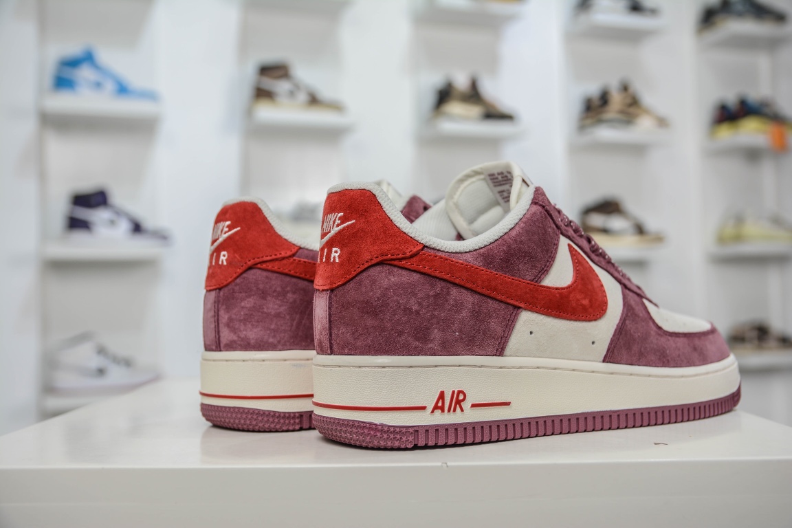 260 AKIRA×Nike Air Force 1 Low ’07 树莓兔麂皮满天星配色 DH3966-923