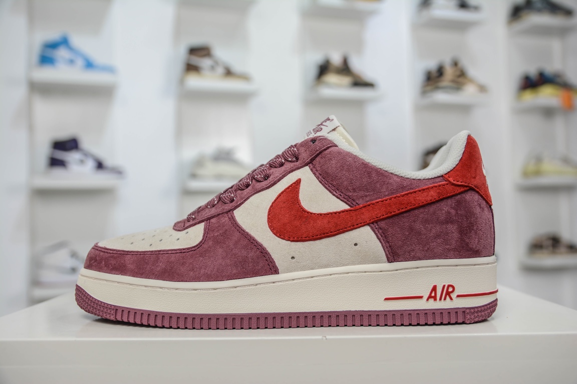 260 AKIRA×Nike Air Force 1 Low ’07 树莓兔麂皮满天星配色 DH3966-923