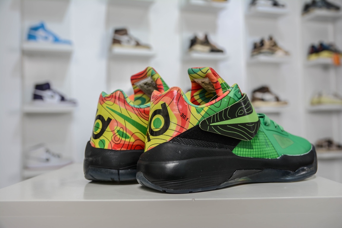 350 纯原 Nike KD Ⅳ Weatherman 杜兰特4代实战篮球鞋 气象员 473679-303