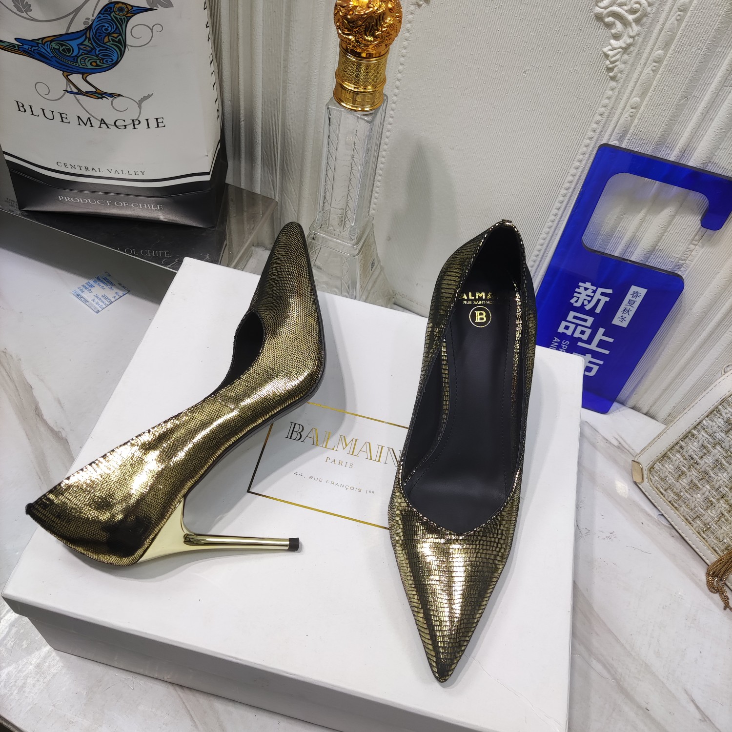 “Bal*ain Spring 2023 Collection: High-Quality Lizard Skin Heels and Shoes” - 图片 6