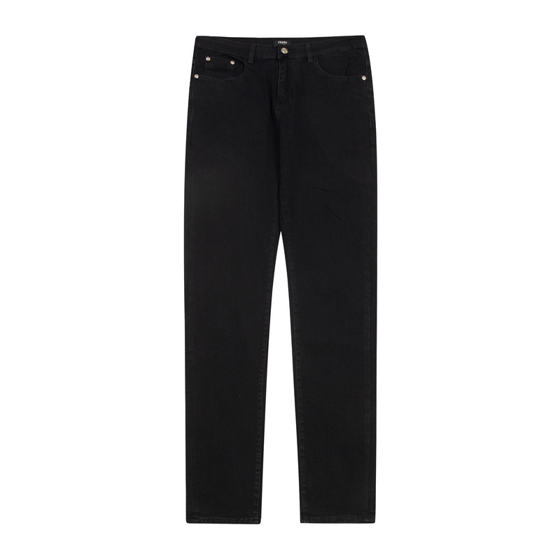 2022 Classic Two-Colour Jeans with Water-Washed Finish and Japanese Embroidery - 图片 3