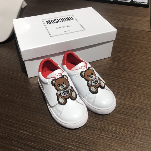 Moschino AAAAA Skateboard Shoes Kids Shoes White Kids Summer Collection