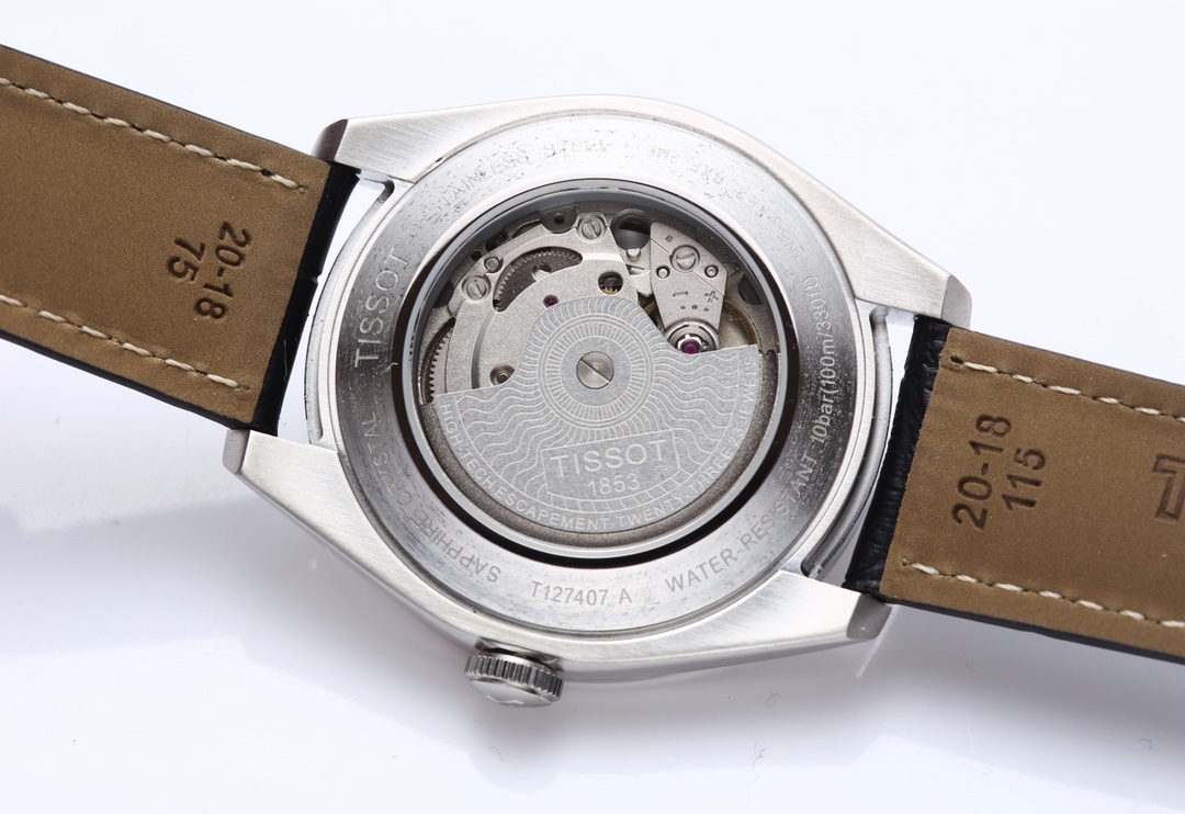 Tissot Gent XL Powermatic 80 Silicium Silver Dial Brown Leather Men's Watch 10 i1672631797 4061 8