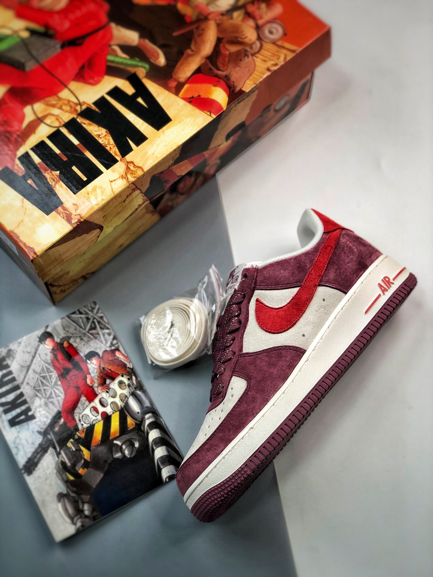 260 AKIRA x Air Force 1 '07 Low 联名树莓红麂皮 DH3966-923