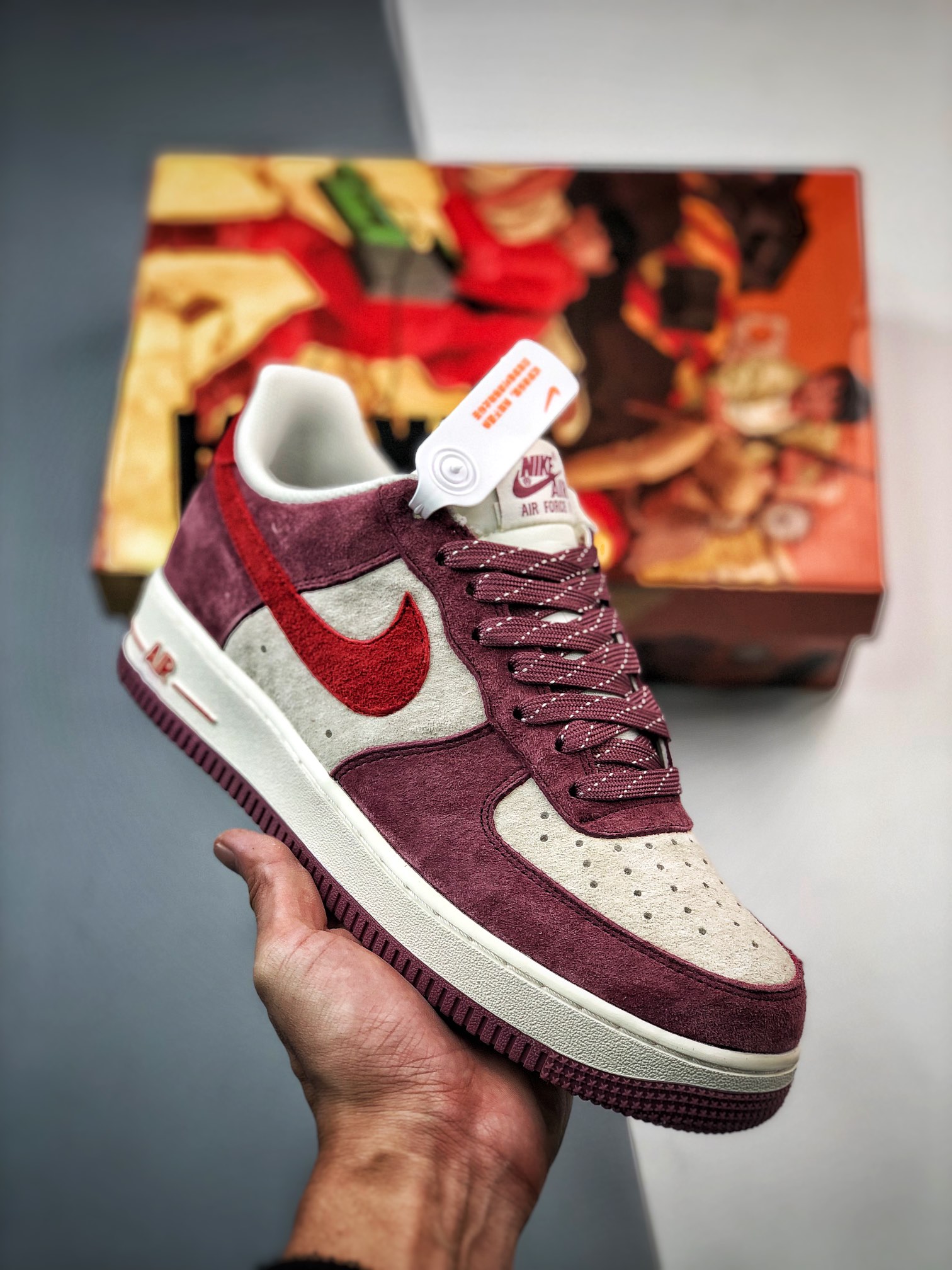260 AKIRA x Air Force 1 '07 Low 联名树莓红麂皮 DH3966-923