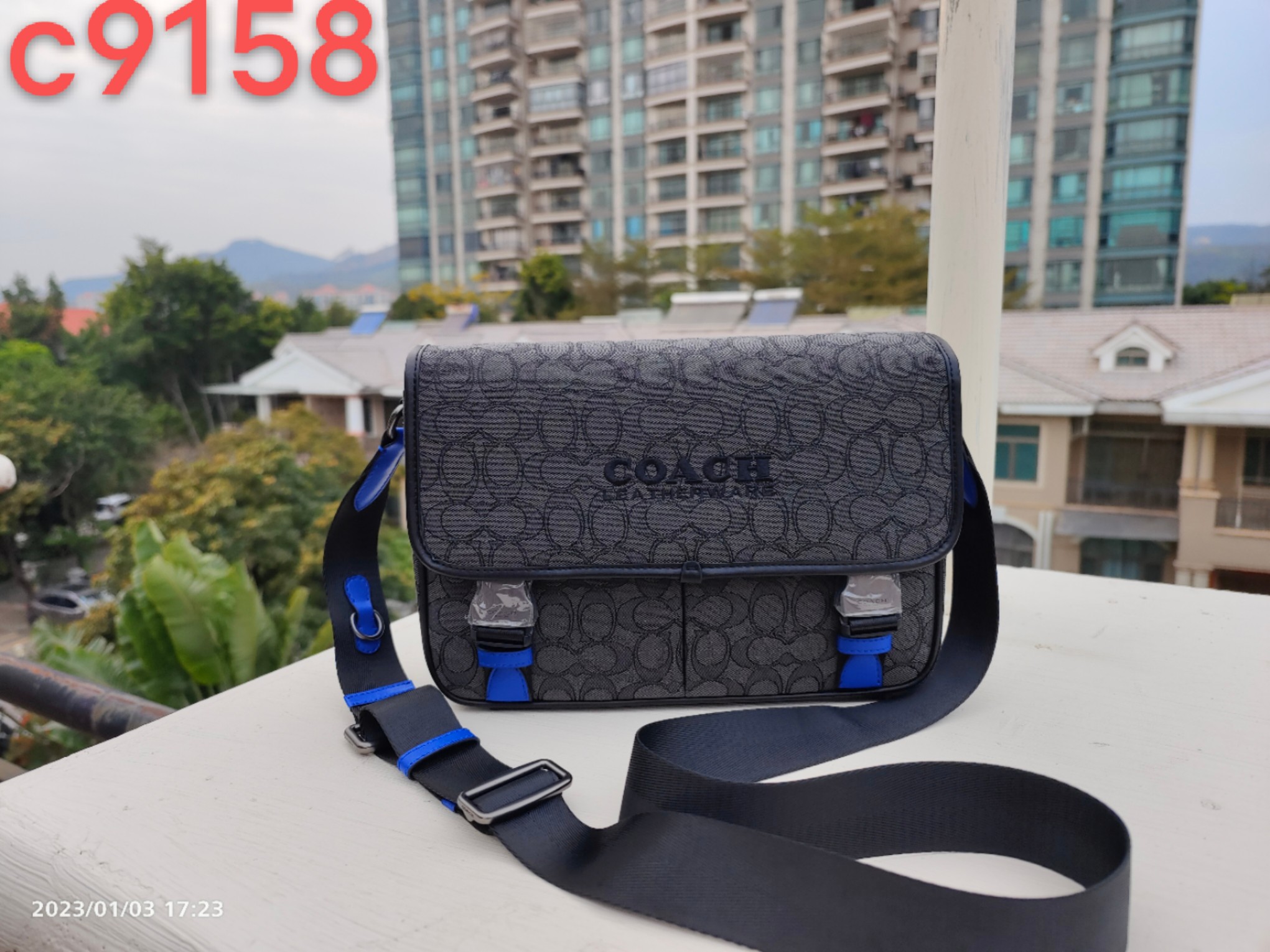 Coach COACH蔻驰C9158新款男包LEAGUE信使包单肩斜挎包 League专为运动生活打造