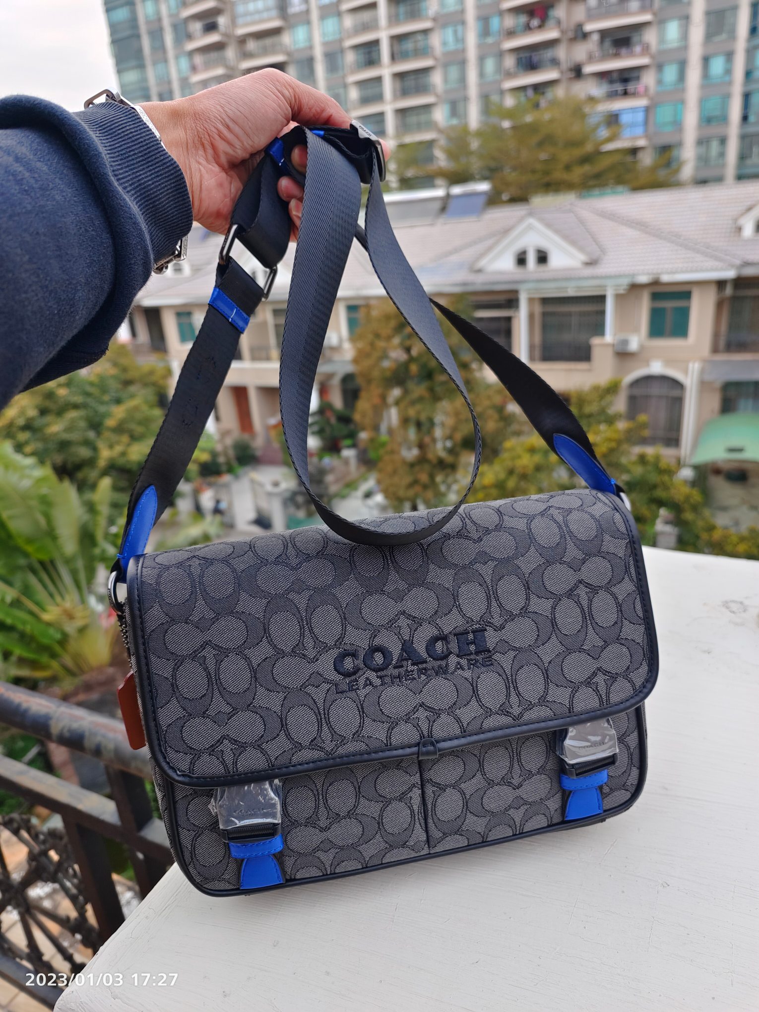 Coach COACH蔻驰C9158新款男包LEAGUE信使包单肩斜挎包 League专为运动生活打造