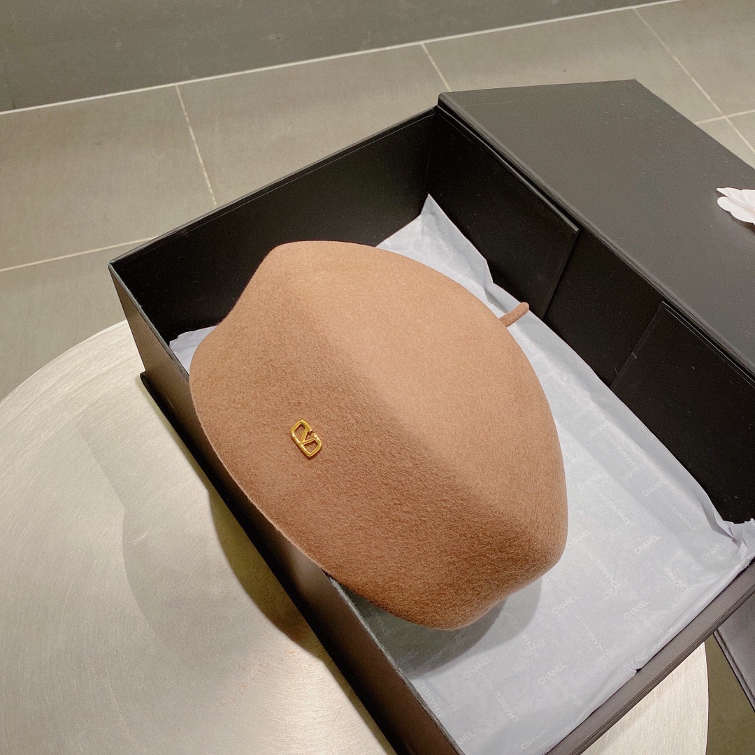 [Valentino Hats]2025 Valentino VALENTNNO FallWinter 2025 New Beret Woolen be