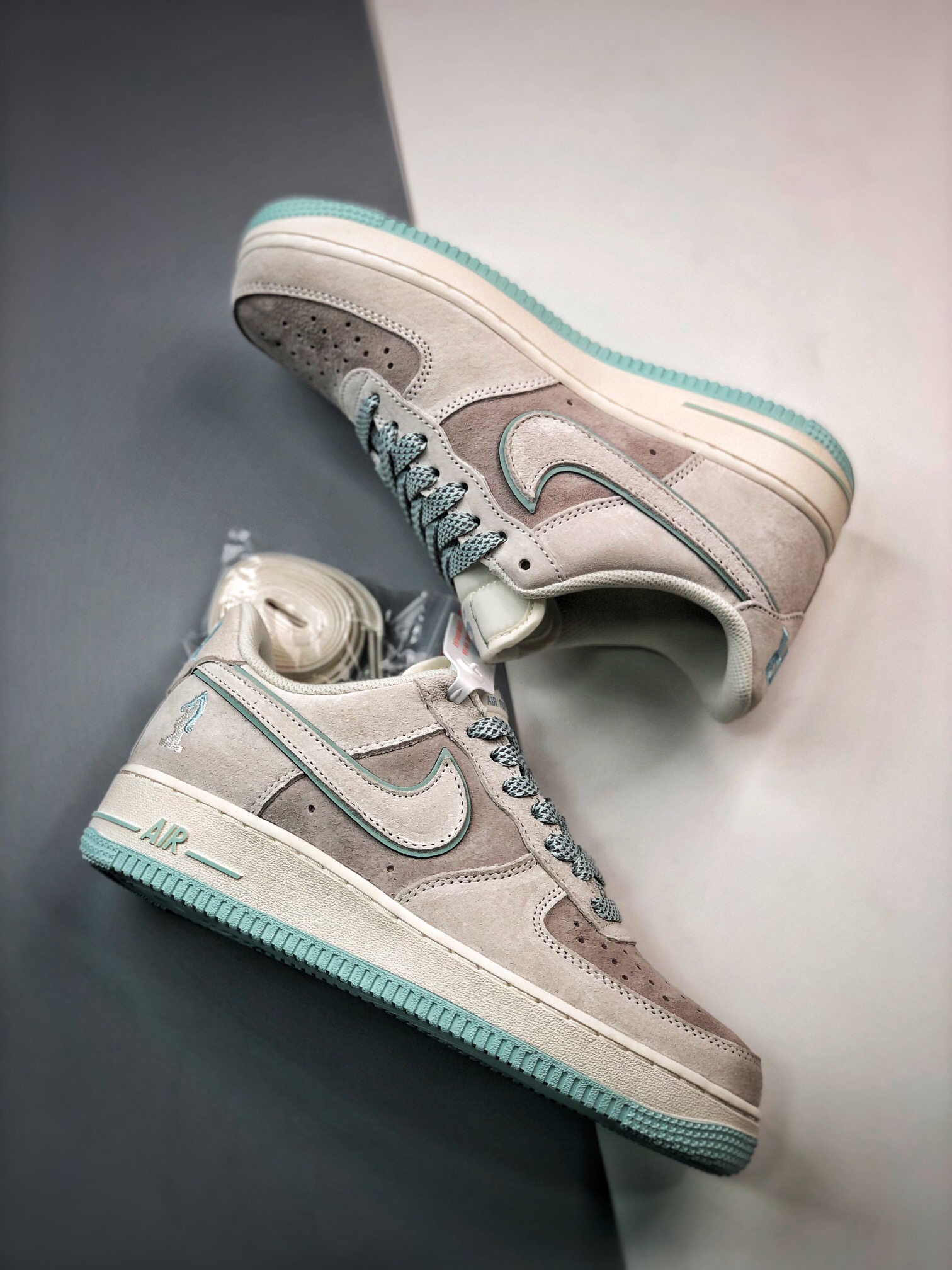 AirForce107Low冰蓝灰麂