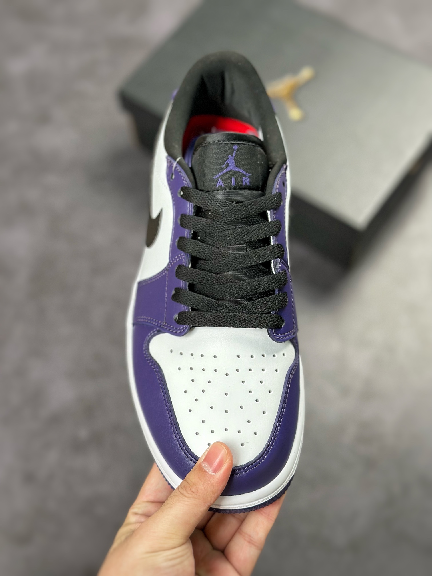 200 Air Jordan 1 Low 黑紫脚趾高尔夫 AJ1乔1低帮休闲板鞋 DD9315-105