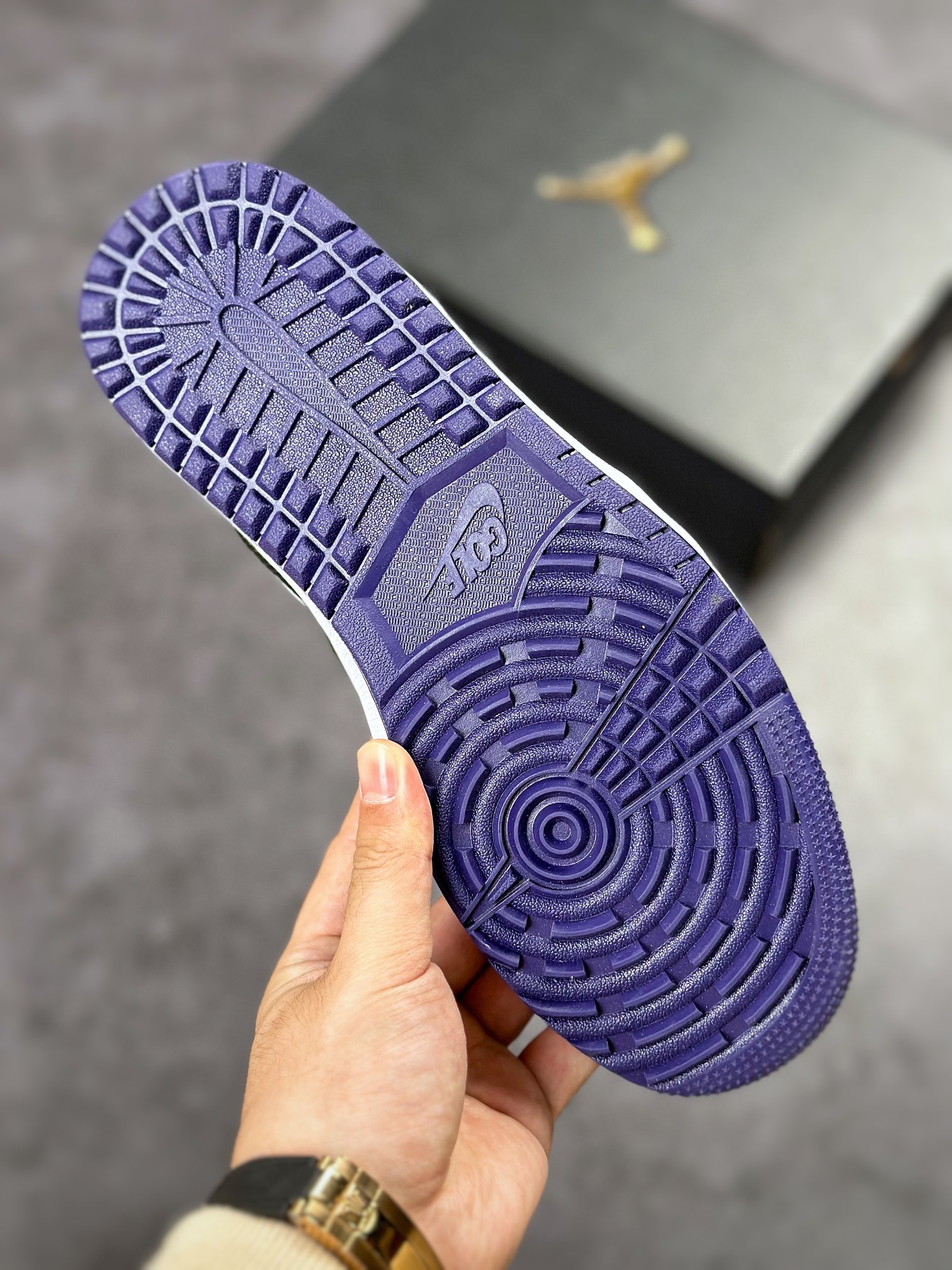 200 Air Jordan 1 Low 黑紫脚趾高尔夫 AJ1乔1低帮休闲板鞋 DD9315-105