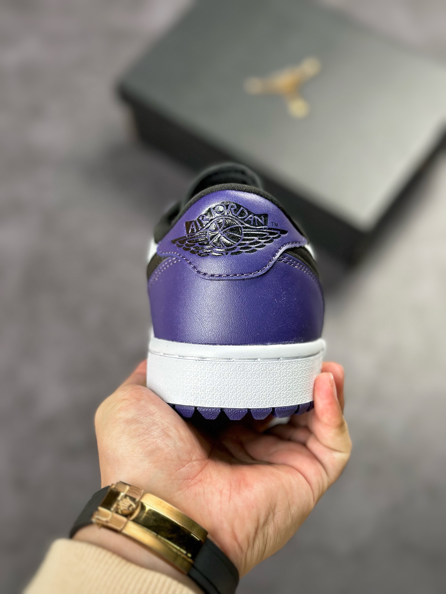 200 Air Jordan 1 Low 黑紫脚趾高尔夫 AJ1乔1低帮休闲板鞋 DD9315-105