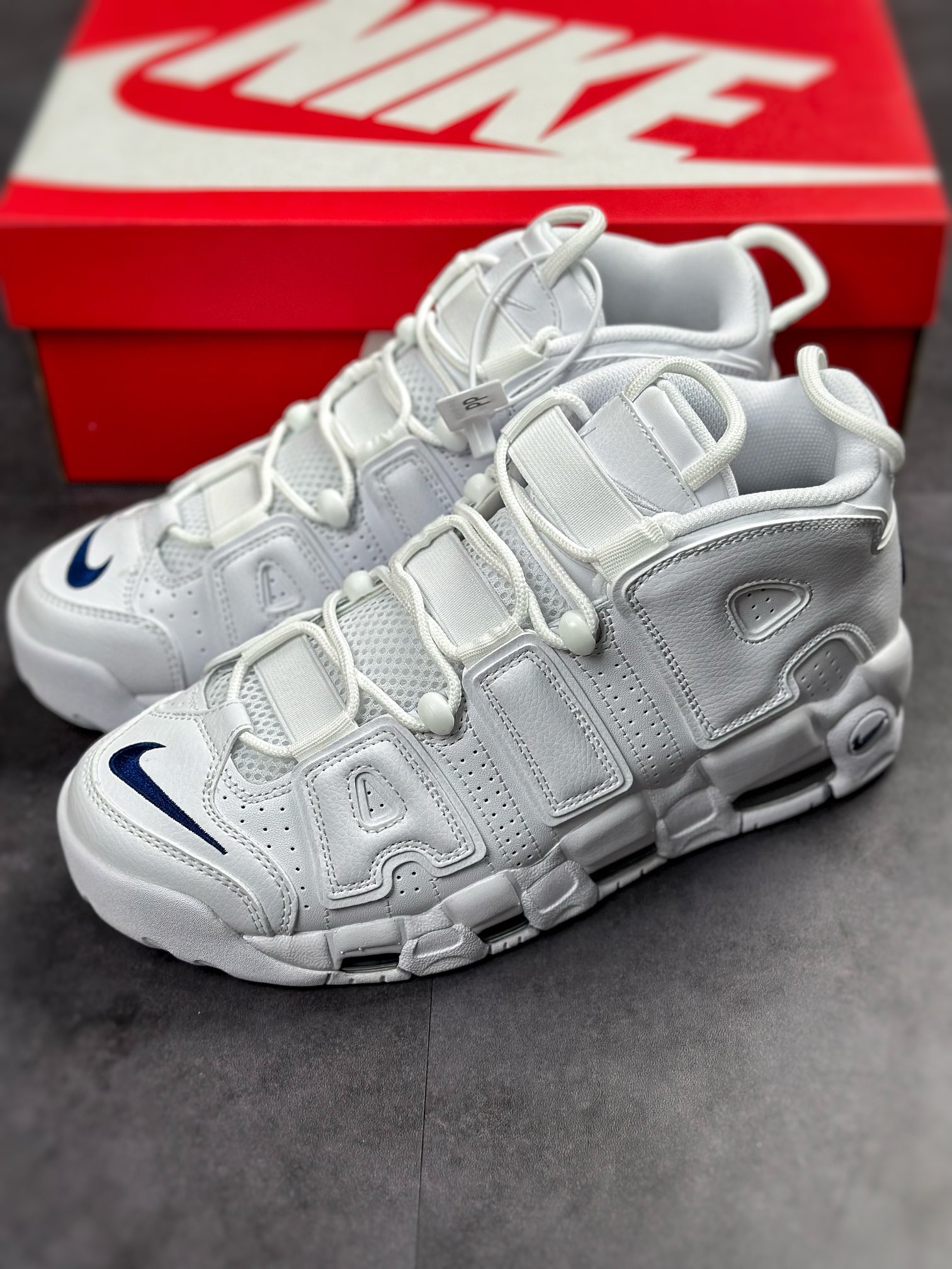 PP version Air More Uptempo white navy blue DH8011-100