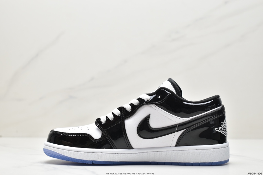 170 Air Jordan 1 Low OG 漆皮 白黑 DV1309-100