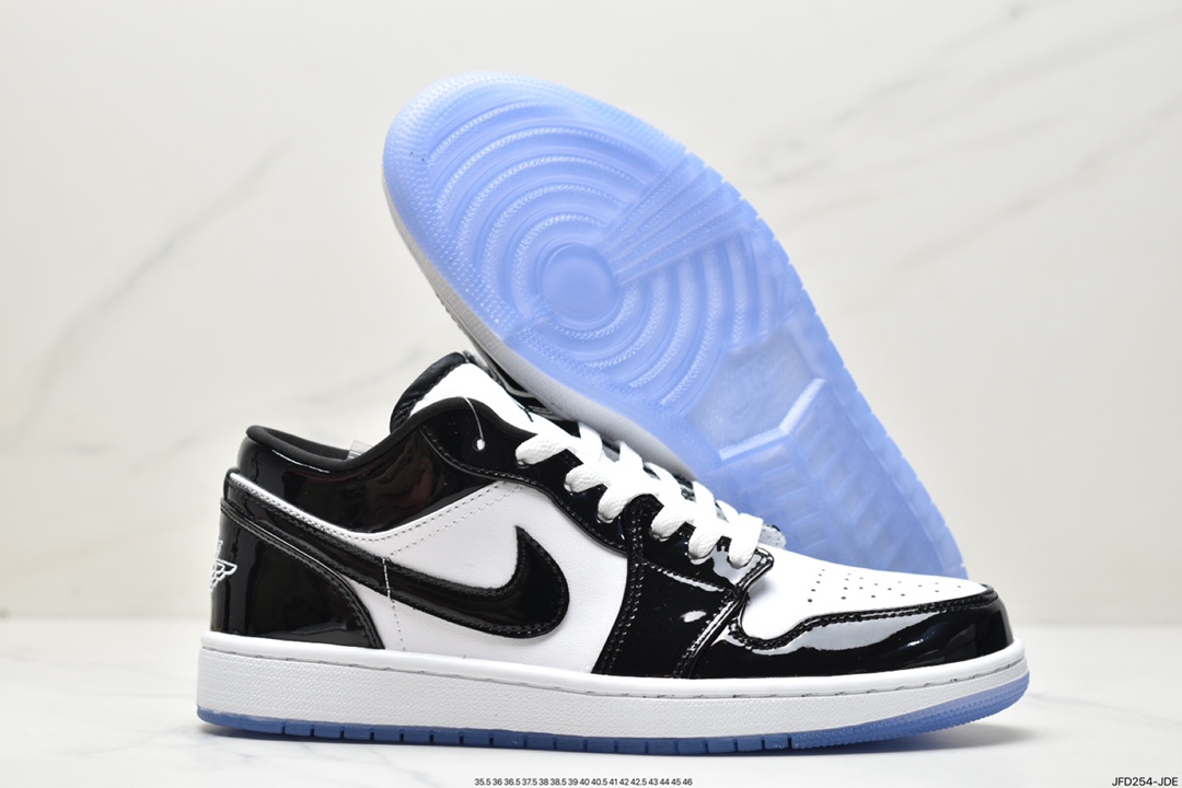 170 Air Jordan 1 Low OG 漆皮 白黑 DV1309-100