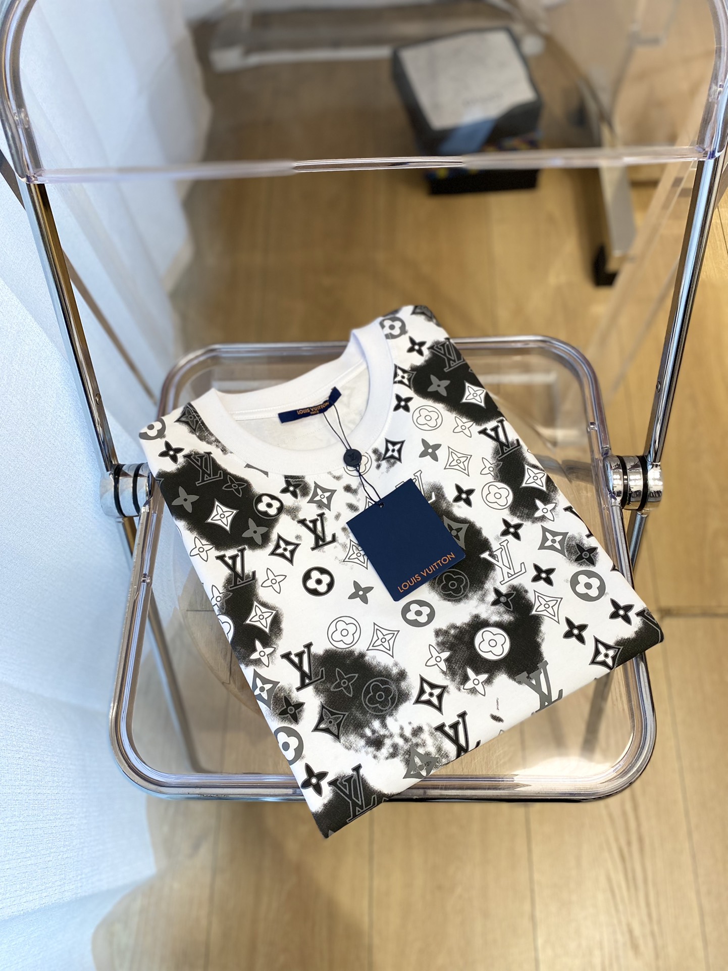 Louis Vuitton Clothing T-Shirt Printing Cotton Fashion Short Sleeve